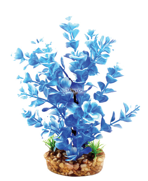 Aqua One Vibrance - Blue Ludwigia With Gravel Base (M) 20cm 28204