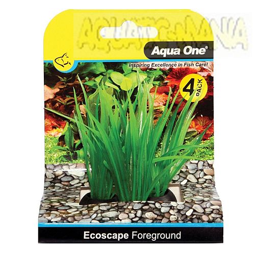 Aqua One Ecoscape Foreground Lilaeopsis 4pk Green 5cm Tall 28360