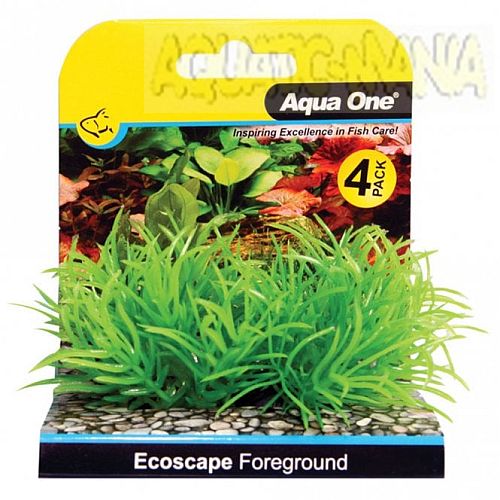 Aqua One Ecoscape Foreground Ricca 4pk Green 5cm Tall 28361