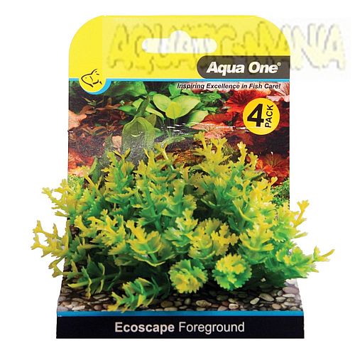 Aqua One Ecoscape Foreground Catspaw 4pk Yellow 5cm Tall 28365