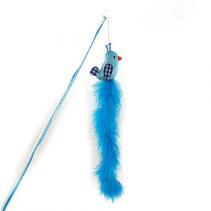 Happy Pet Tabby Patch Extra Long Bluebird Cat Teaser 10328