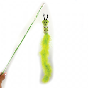 Happy Pet Tabby Patch Extra Long Caterpillar Cat Teaser 10326