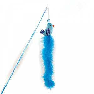 Happy Pet Tabby Patch Extra Long Bluebird Cat Teaser 10328