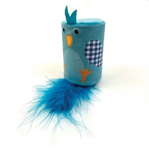 Happy Pet Tabby Patch Bluebird Rattle & Roll Cat Toy 10340