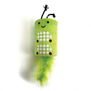 Happy Pet Tabby Patch Caterpillar Rattle & Roll Cat Toy 10341