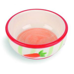 Happy Pet Carrot Stripe Pet Bowl 400ml 13187