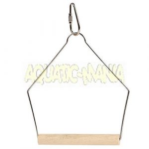 Share Happy Pet Bird Wooden Swing 10cm 21050