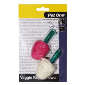 Pet One Veggie Rope For Small Animals Twin Pack 20446