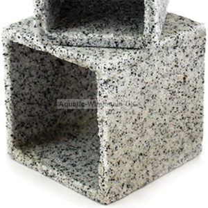 Aqua One Cave Square (L) 10x10x10cm Marble Aquarium Ornament 37013