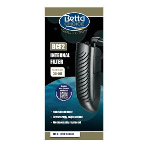 Betta Choice F2 Internal Aquarium Filter MF722 suitable for aquariums up 70 litres
